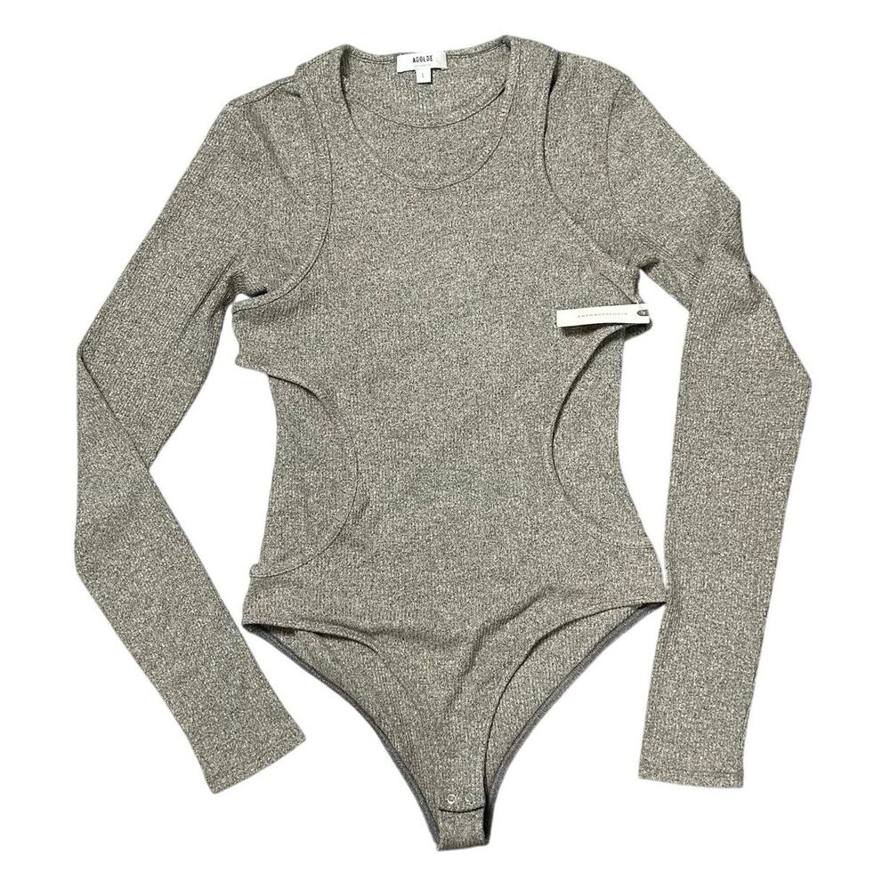 AGOLDE Ribbed Long Sleeve Bodysuit NEW